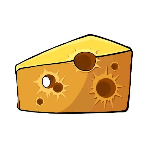 رسمة ثقوب في الجبنة