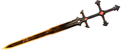 Espada do Rei Destruído (Variante 2 Vermelha/Amarela)