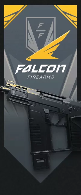 Banner „Schusswaffen Falcon“