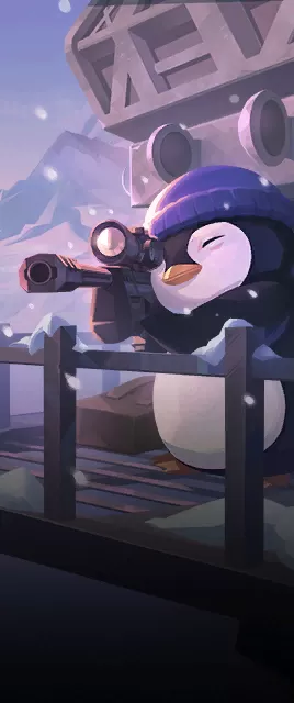Tarjeta Precisión del pingüino