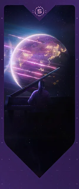 Carte 5 Years : Ade au piano